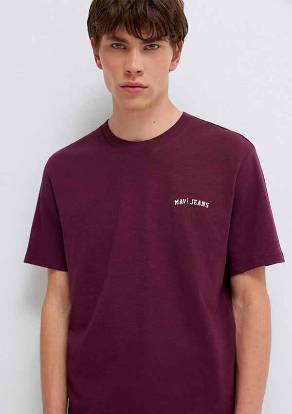 Mavi MAVİ JEANS TİŞÖRT Şarap Bordo Bordo Erkek T-Shirt