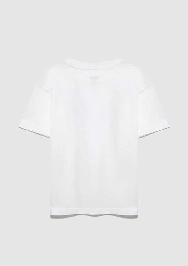 Mavi MAVİ JENERİK LOGO BASKILI TİŞÖRT Kırık B Beyaz Kız Çocuk T-Shirt