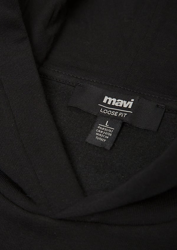 Mavi MAVİ KAPÜŞONLU SWEATSHİRT Siyah Siyah Erkek Sweatshirt