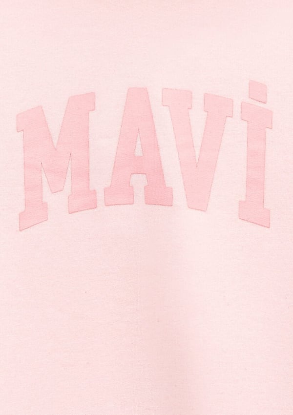 Mavi MAVİ LOGO BASKILI KAPŞONLU SWEATSHIRT Ta Pembe Kız Çocuk Sweatshirt