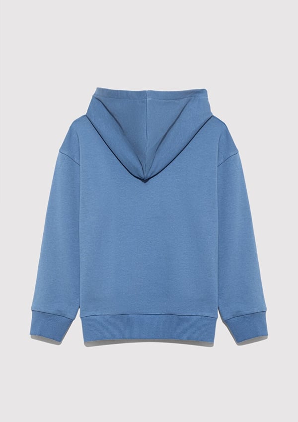 Mavi MAVİ LOGO BASKILI KAPŞONLU SWEATSHIRT Mavi Mavi Erkek Çocuk Sweatshirt