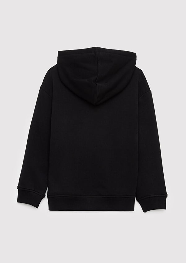 Mavi MAVİ LOGO BASKILI KAPÜŞONLU SWEATSHIRT Siyah Siyah Erkek Çocuk Sweatshirt