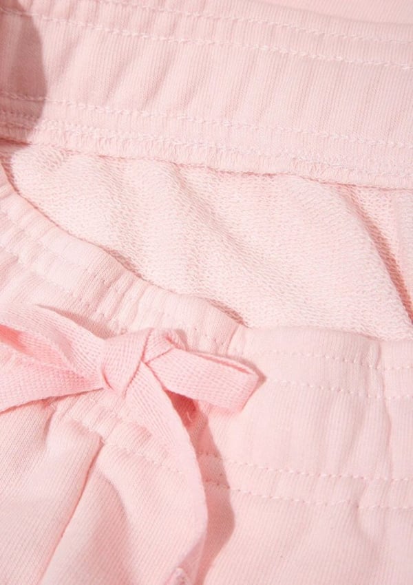 Mavi MAVİ LOGO BASKILI ÖRME PANTOLON Tatlı Pe Pembe Kız Çocuk Eşofman Alt