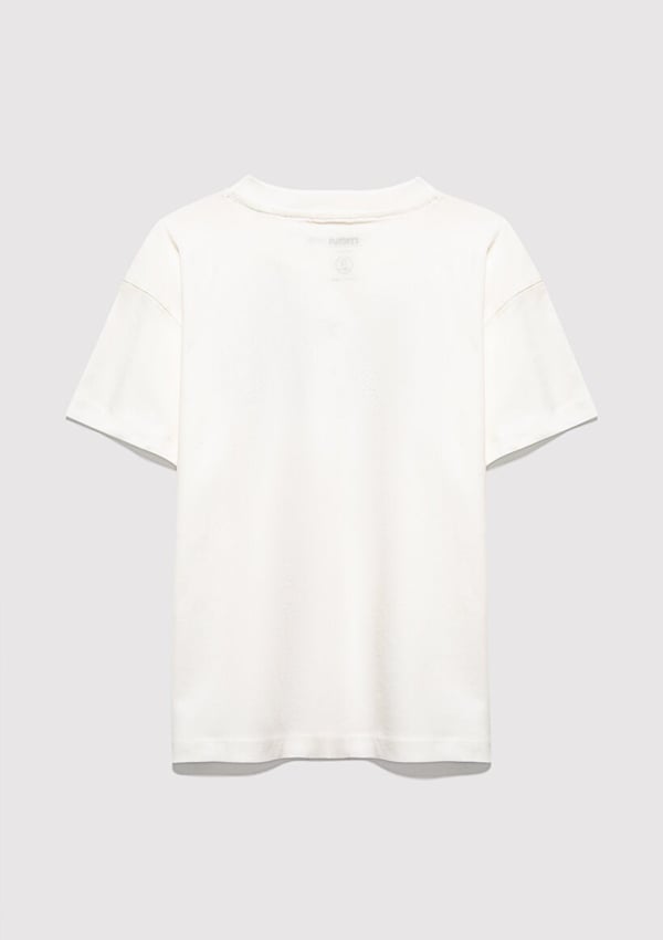 Mavi MAVİ LOGO BASKILI TİŞÖRT Kırık Beyaz Kırık Beyaz Kız Çocuk T-Shirt