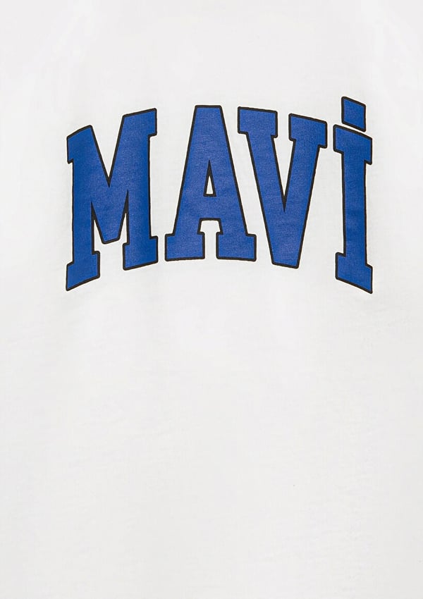 Mavi MAVİ LOGO BASKILI TİŞÖRT Kırık Beyaz Beyaz Erkek Çocuk T-Shirt