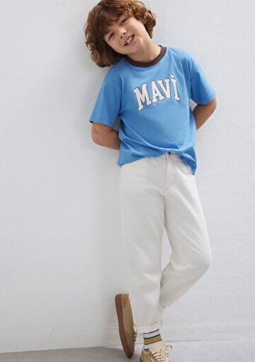 Mavi MAVİ LOGO BASKILI TİŞÖRT Riviera Lacivert Erkek Çocuk T-Shirt