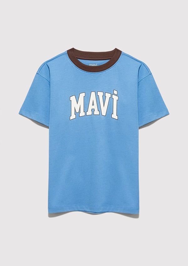 Mavi MAVİ LOGO BASKILI TİŞÖRT Riviera Lacivert Erkek Çocuk T-Shirt