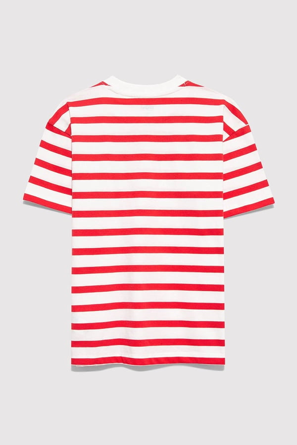 Mavi MAVİ LOGO BASKILI TİŞÖRT Scarlet Stripe Kırmızı Erkek Çocuk T-Shirt