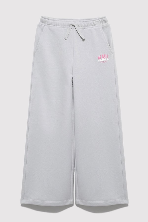 Mavi MAVİ LOGO BASKILI WIDE LEG ÖRME PANTOLON Denim Kız Çocuk Kot Pantolon