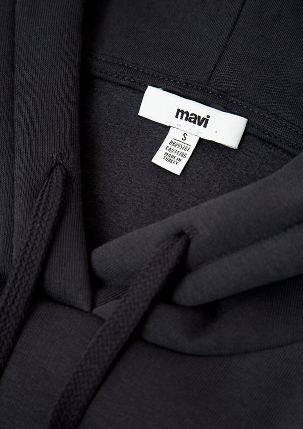 Mavi MAVI LOGO KAPÜSONLU SWEATSHIRT Kuzgun Antrasit Kadın Sweatshirt