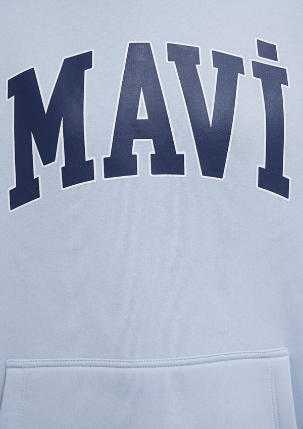 Mavi MAVİ LOGO KAPÜŞONLU SWEATSHIRT Uçuk Mavi Açık Mavi Kadın Sweatshirt