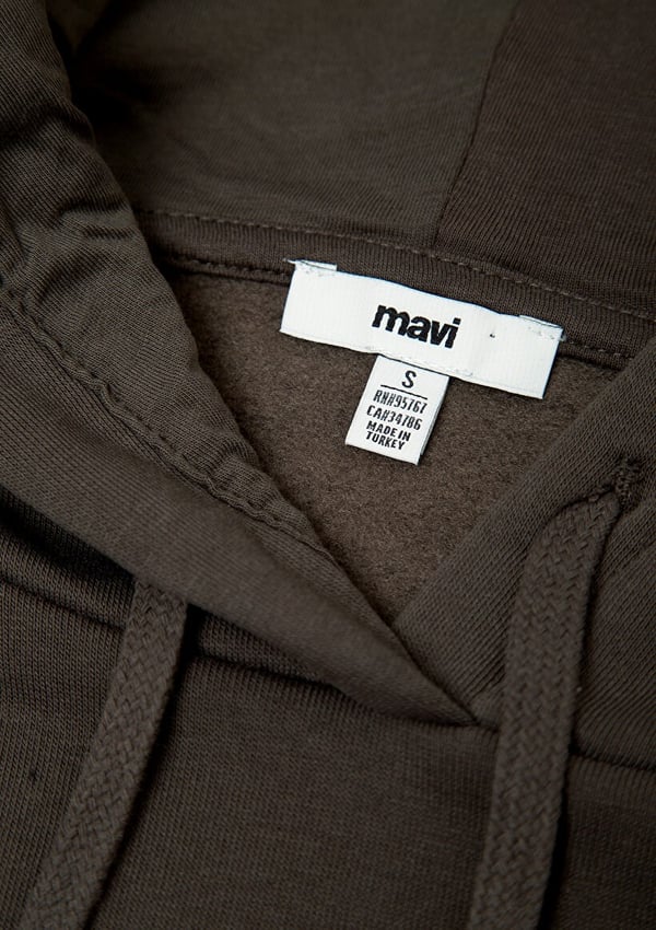 Mavi MAVİ LOGO KAPÜŞONLU SWEATSHIRT Yosun Yeşili Haki Kadın Sweatshirt