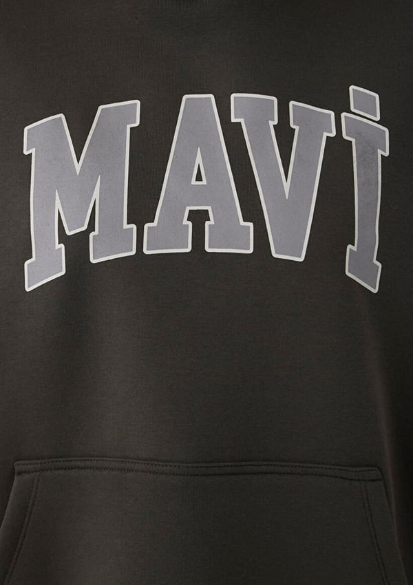 Mavi MAVİ LOGO KAPÜŞONLU SWEATSHIRT Yosun Yeşili Haki Kadın Sweatshirt