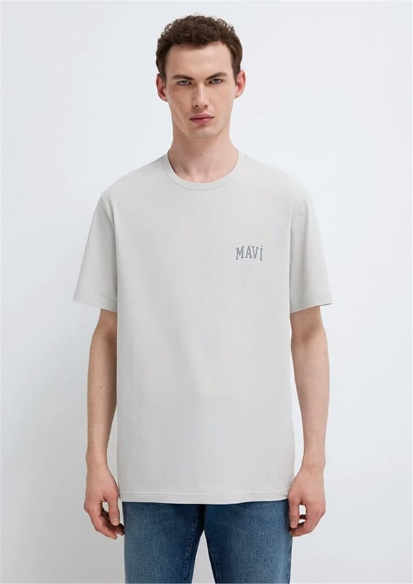 Mavi MAVİ LOGO TİŞÖRT Açık Gri Gri Erkek T-Shirt