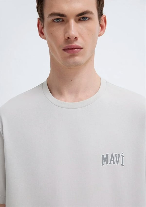 Mavi MAVİ LOGO TİŞÖRT Açık Gri Gri Erkek T-Shirt