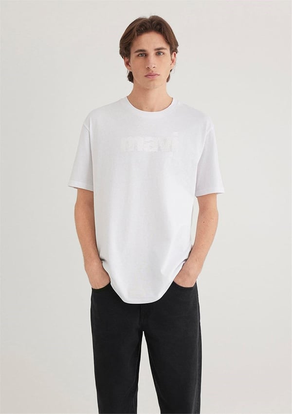 Mavi MAVİ LOGO TİŞÖRT Beyaz Beyaz Erkek T-Shirt