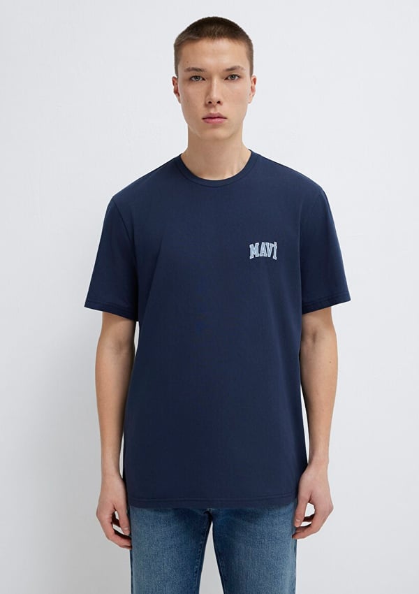 Mavi MAVİ LOGO TİŞÖRT Derin Lacivert Lacivert Erkek T-Shirt