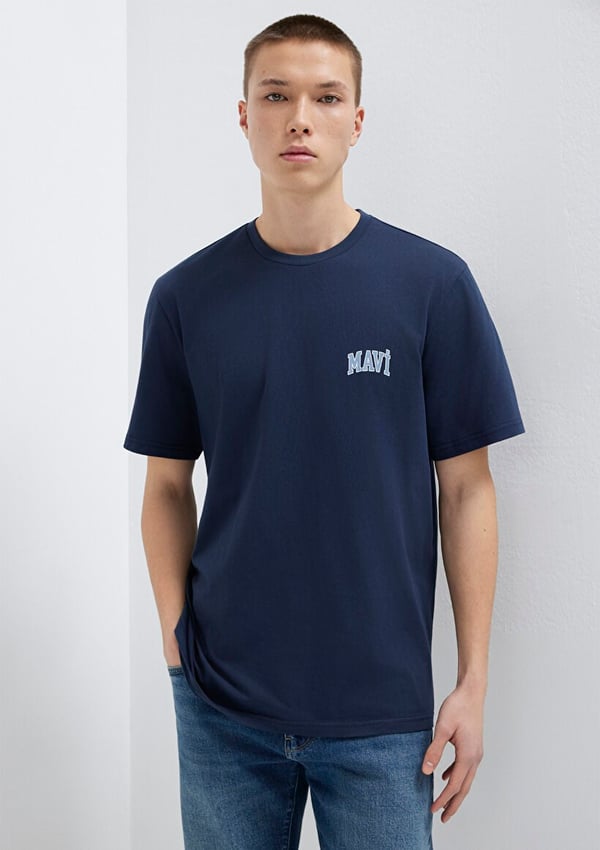 Mavi MAVİ LOGO TİŞÖRT Derin Lacivert Lacivert Erkek T-Shirt