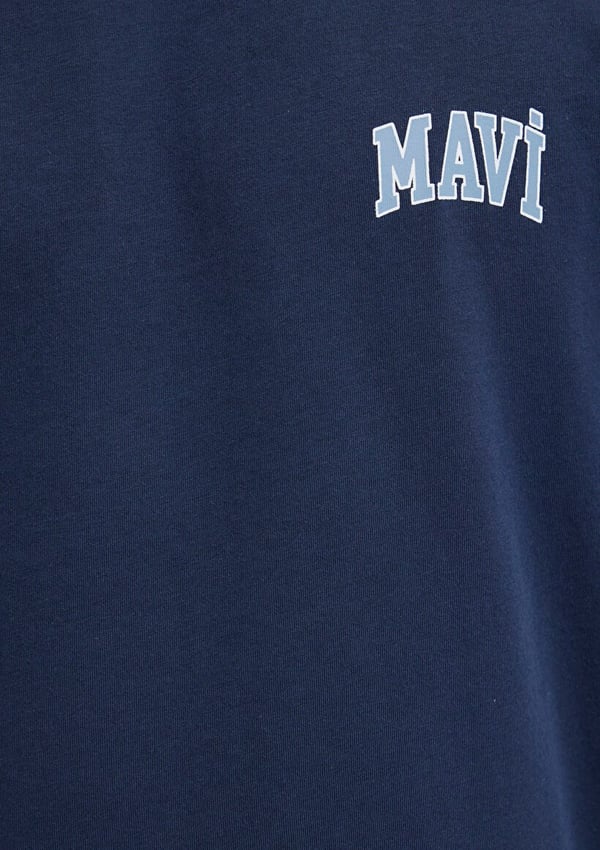 Mavi MAVİ LOGO TİŞÖRT Derin Lacivert Lacivert Erkek T-Shirt