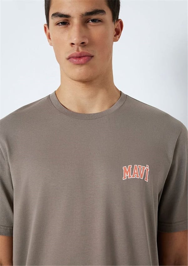 Mavi MAVi LOGO TİŞÖRT Falcon Gri Erkek T-Shirt