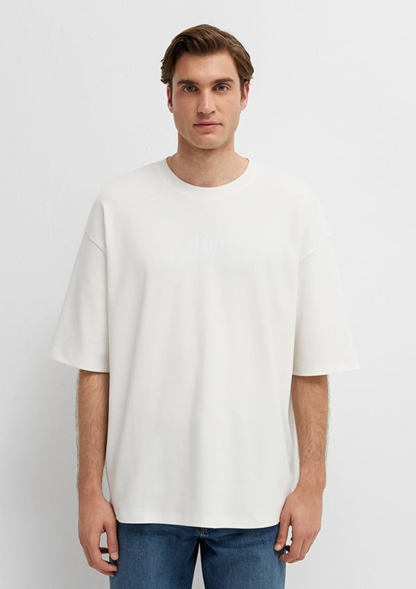 Mavi MAVİ LOGO TİŞÖRT Kırık Beyaz Kırık Beyaz Erkek T-Shirt