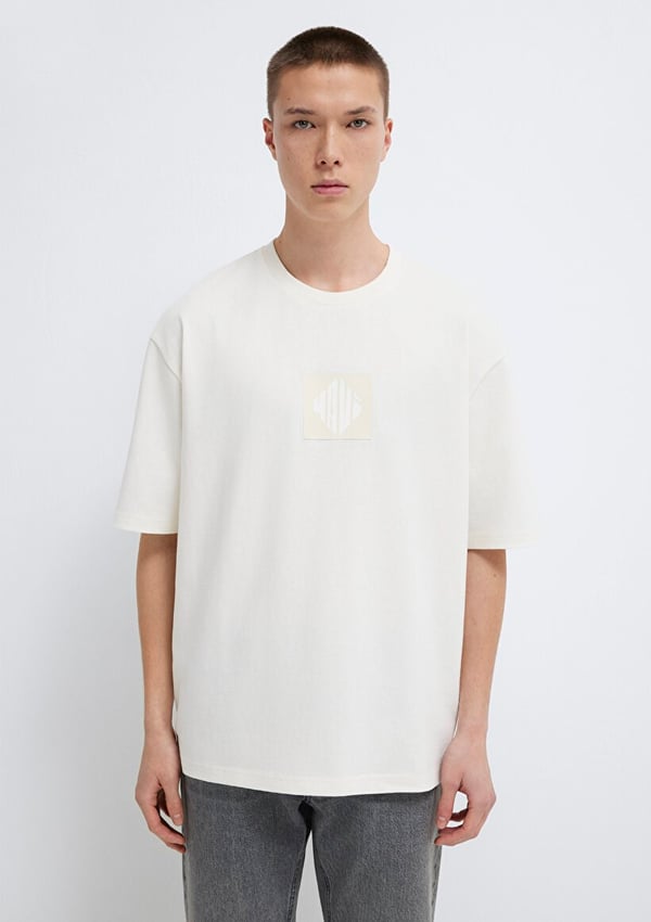 Mavi MAVİ LOGO TİŞÖRT Kırık Beyaz Kırık Beyaz Erkek T-Shirt