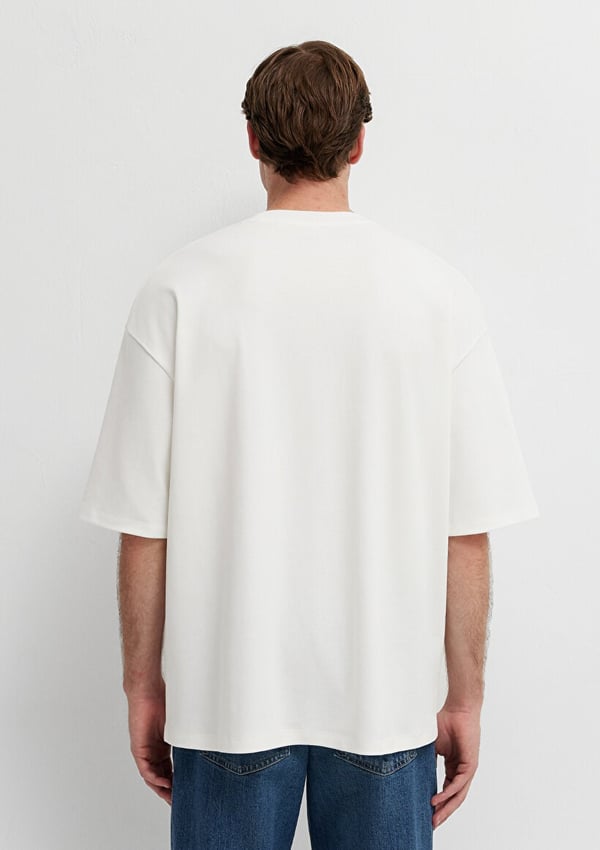 Mavi MAVİ LOGO TİŞÖRT Kırık Beyaz Kırık Beyaz Erkek T-Shirt