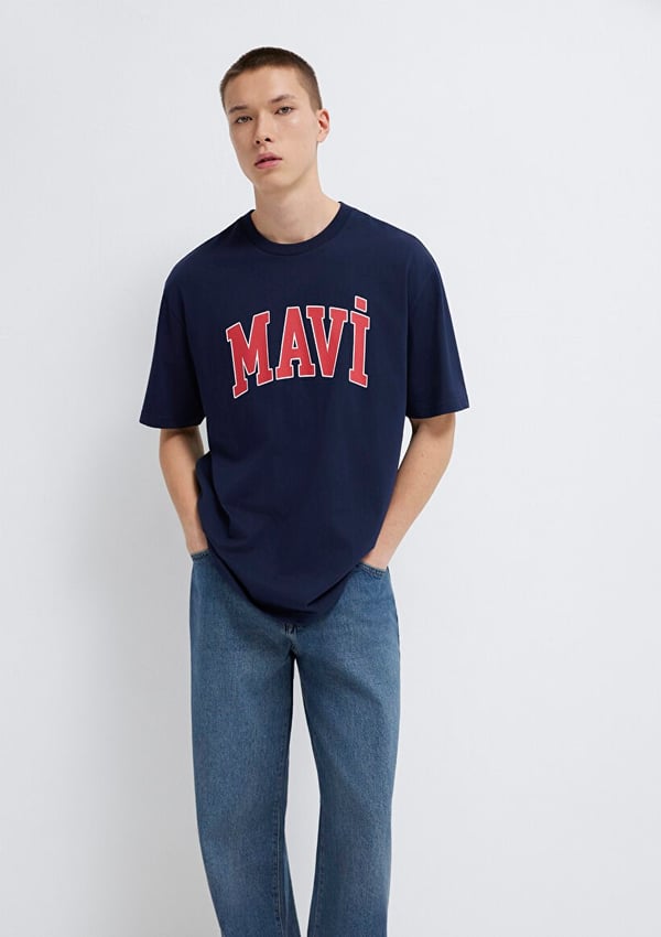 Mavi MAVİ LOGO TİŞÖRT Koyu Lacivert Lacivert Erkek T-Shirt