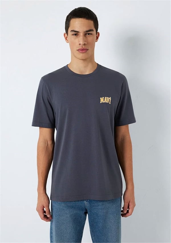 Mavi MAVi LOGO TİŞÖRT Nine iron Gri Erkek T-Shirt