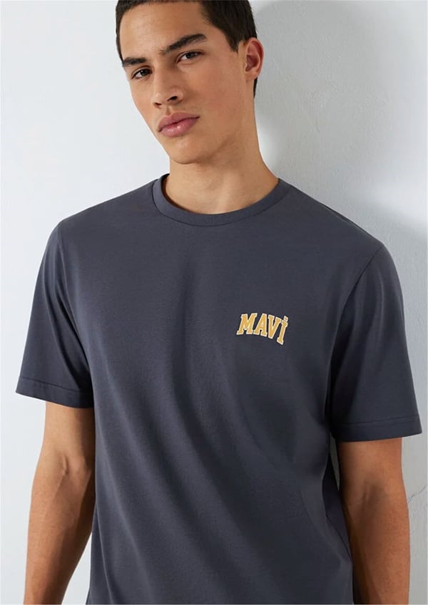 Mavi MAVi LOGO TİŞÖRT Nine iron Gri Erkek T-Shirt