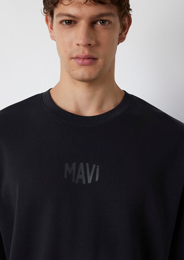 Mavi MAVİ LOGO TİŞÖRT Siyah Siyah Erkek T-Shirt