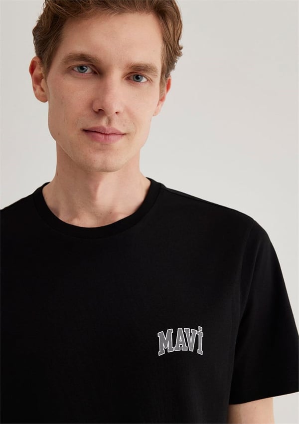Mavi MAVİ LOGO TİŞÖRT Siyah Siyah Erkek T-Shirt