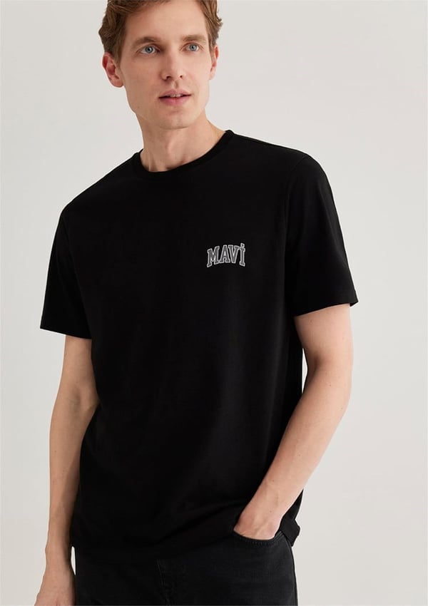 Mavi MAVİ LOGO TİŞÖRT Siyah Siyah Erkek T-Shirt