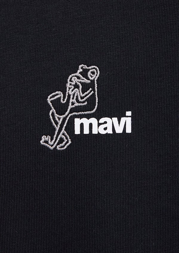 Mavi MAVİ LOGO TİŞÖRT Siyah Siyah Erkek T-Shirt