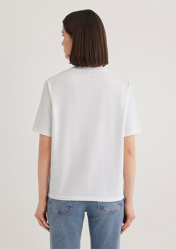 Mavi MAVI LOGO TSHIRT Beyaz Beyaz Kadın T-Shirt