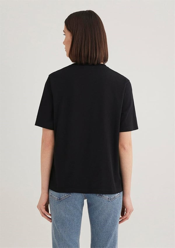 Mavi MAVI LOGO TSHIRT Siyah Siyah Kadın T-Shirt