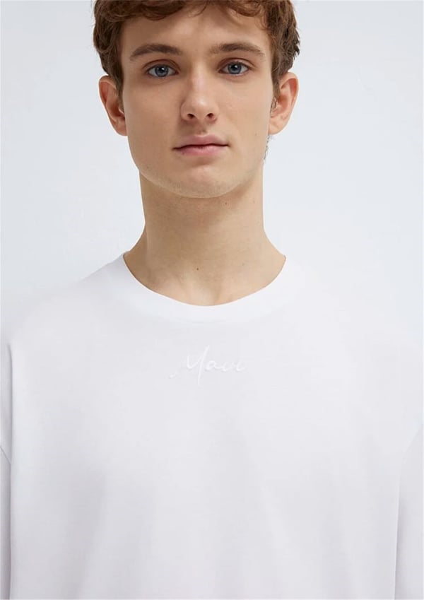 Mavi MAVİ NAKIŞLI TİŞÖRT Beyaz Beyaz Erkek T-Shirt