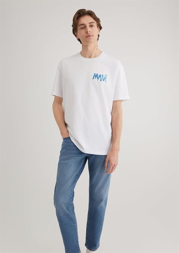 Mavi MAVİ TİŞÖRT Beyaz Beyaz Erkek T-Shirt