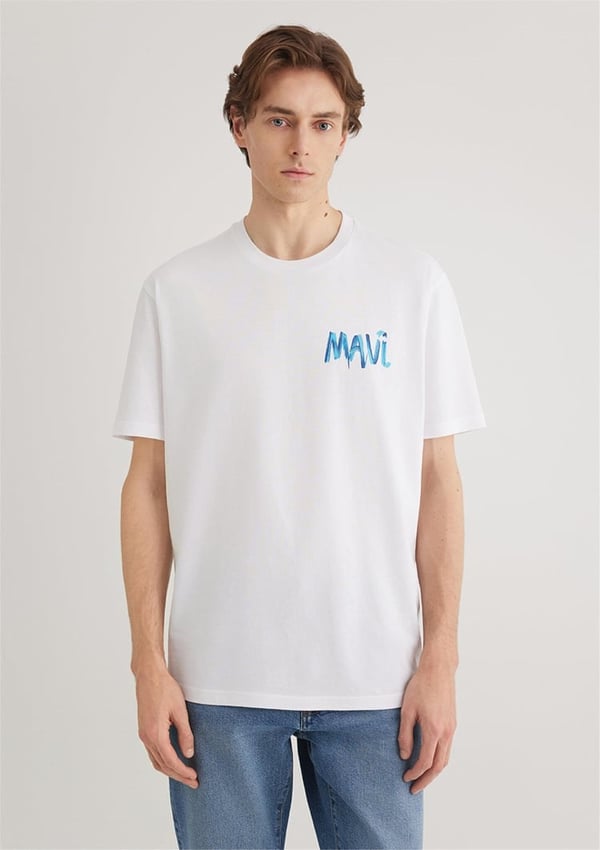 Mavi MAVİ TİŞÖRT Beyaz Beyaz Erkek T-Shirt