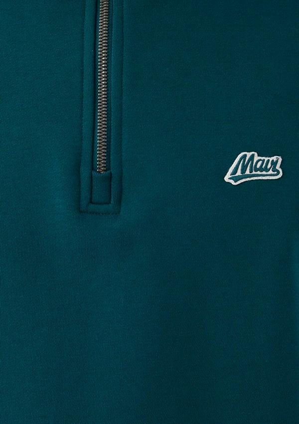 Mavi MAVİ YARIM FERMUARLI SWEATSHIRT Dark Sea Yeşil Erkek Sweatshirt