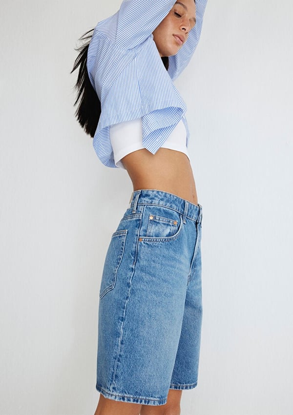Mavi MELINDA Mid Blue Denim Denim Kadın Şort