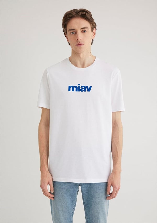 Mavi MİAV BASKILI TİŞÖRT Beyaz Beyaz Erkek T-Shirt