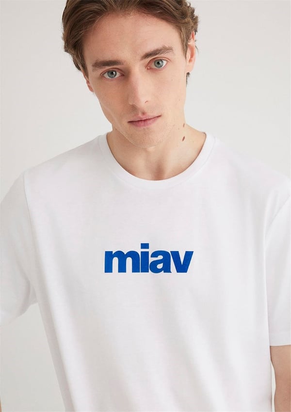 Mavi MİAV BASKILI TİŞÖRT Beyaz Beyaz Erkek T-Shirt
