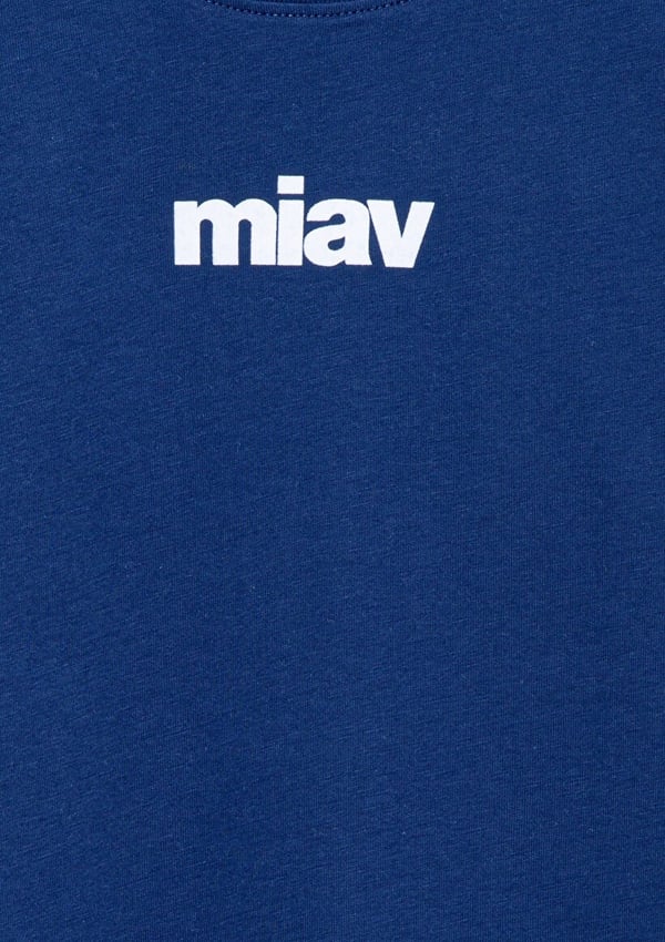 Mavi MİAV BASKILI TİŞÖRT Koyu Saks Mavi Lacivert Erkek Çocuk T-Shirt