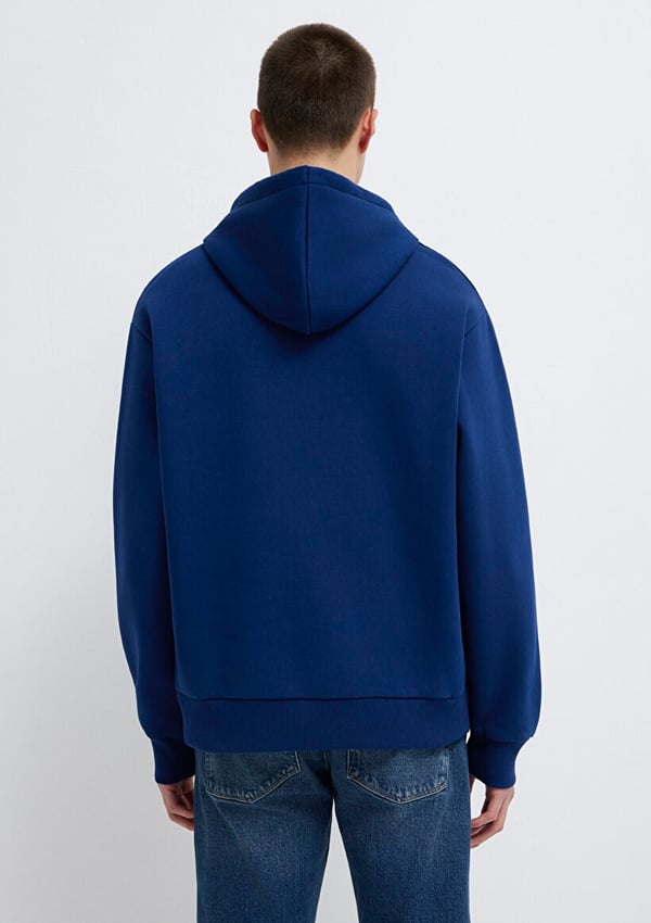 Mavi MiAV KAPÜŞONLU SWEATSHiRT Koyu Saks Mavi Lacivert Erkek Sweatshirt