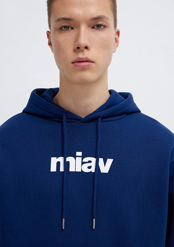 Mavi MiAV KAPÜŞONLU SWEATSHiRT Koyu Saks Mavi Lacivert Erkek Sweatshirt