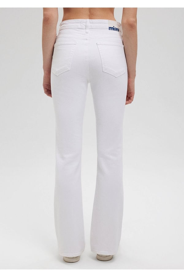 Mavi MiAV White 90s Beyaz Kadın Kot Pantolon