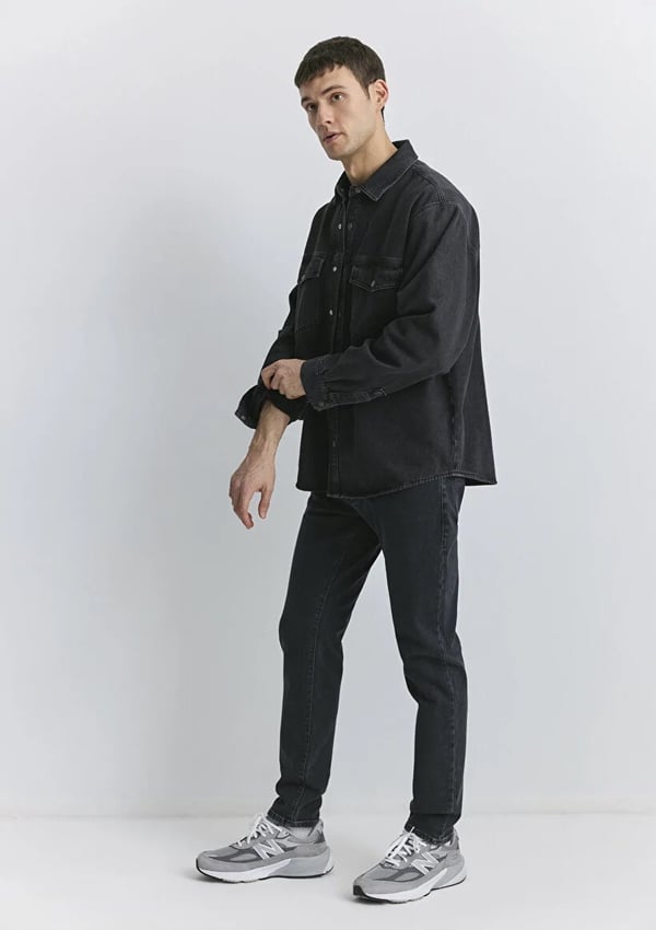 Mavi MiLAN iron Grey Mavi Black Denim Erkek Kot Pantolon