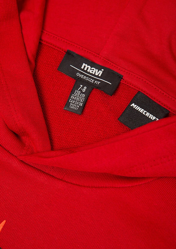 Mavi MINECRAFT SWEATSHIRT Kırmızı Kırmızı Erkek Çocuk Sweatshirt