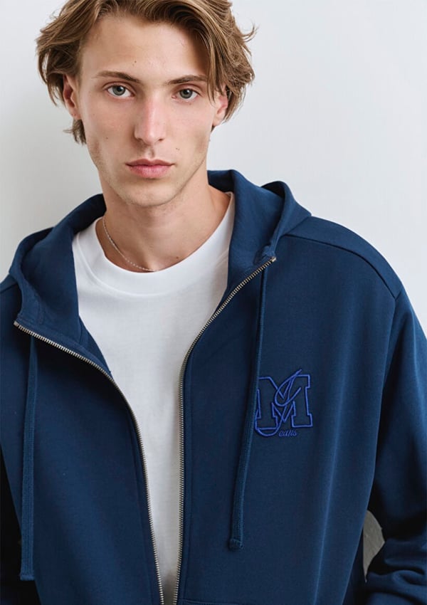 Mavi MJ FULL ZiP KAPÜŞONLU SWEATSHiRT Pageant Saks Erkek Sweatshirt